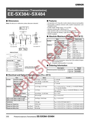 EE-SX384 datasheet  
